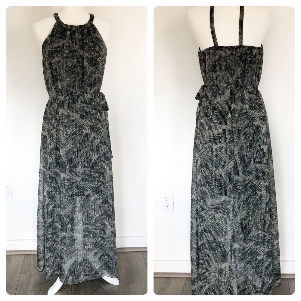Mossimo printed halter neck maxi Sz M
